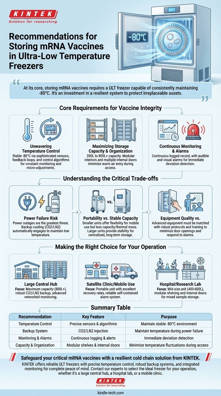 ¿Cuáles son las recomendaciones para almacenar vacunas de ARNm en congeladores de temperatura ultrabaja? Garantizar la estabilidad absoluta a -80°C Guía Visual
