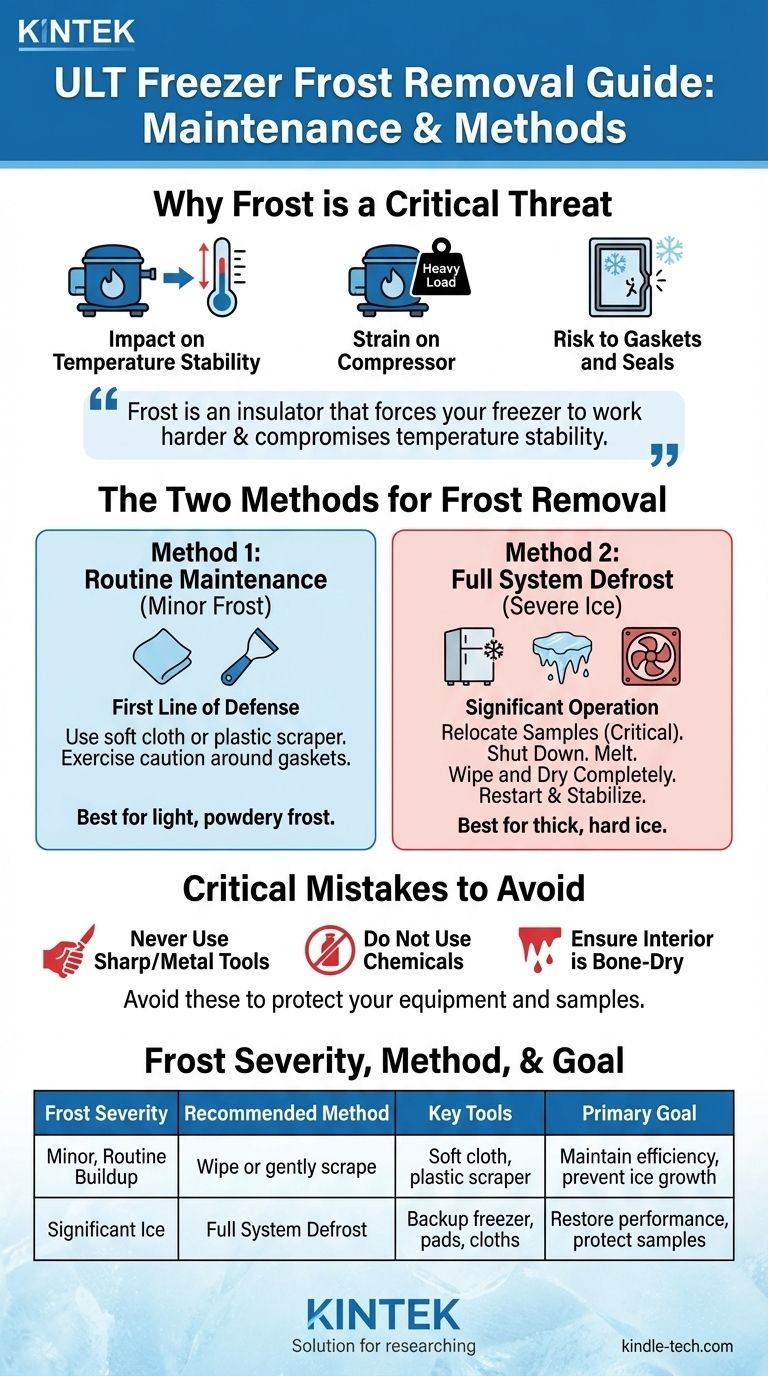 ¿Cómo se debe eliminar la escarcha de los congeladores de ultra baja temperatura? Proteja sus muestras y equipos Guía Visual