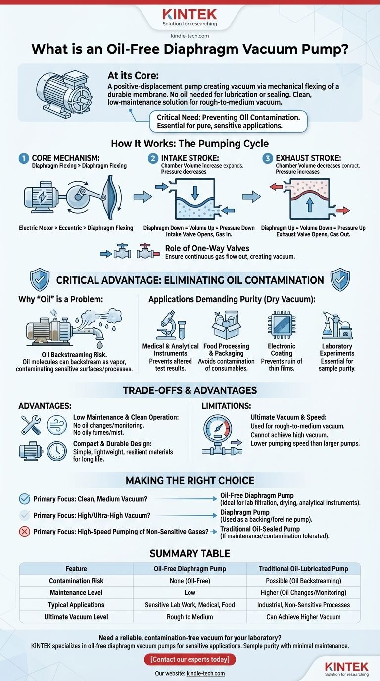 오일 프리 다이어프램 진공 펌프란 무엇인가요? 깨끗하고 유지보수가 적은 진공을 위한 궁극적인 가이드 시각적 가이드
