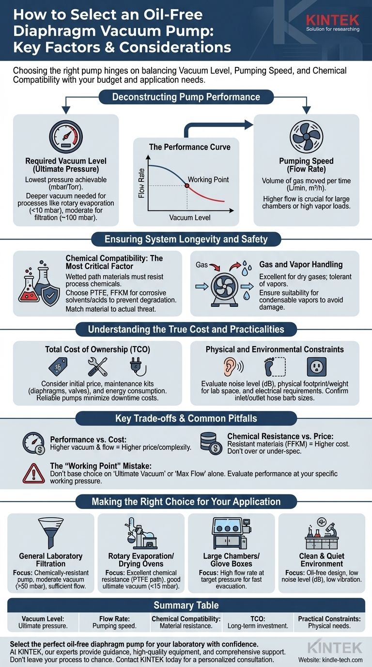 Какие факторы следует учитывать при выборе безмасляного мембранного вакуумного насоса? Руководство по оптимальной производительности и долговечности Визуальное руководство