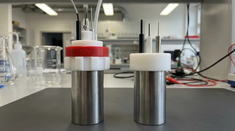 密封和非密封电解池的盖子使用什么材料？PTFE 与 POM 的解释