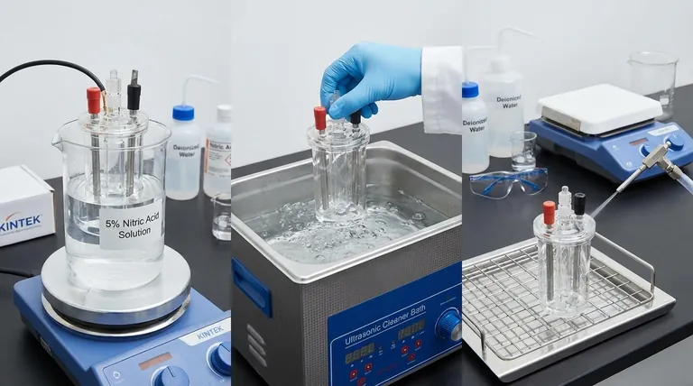 Wie sollte eine neue Elektrolysezelle vor dem ersten Gebrauch gereinigt werden? Sorgen Sie für genaue, reproduzierbare Ergebnisse