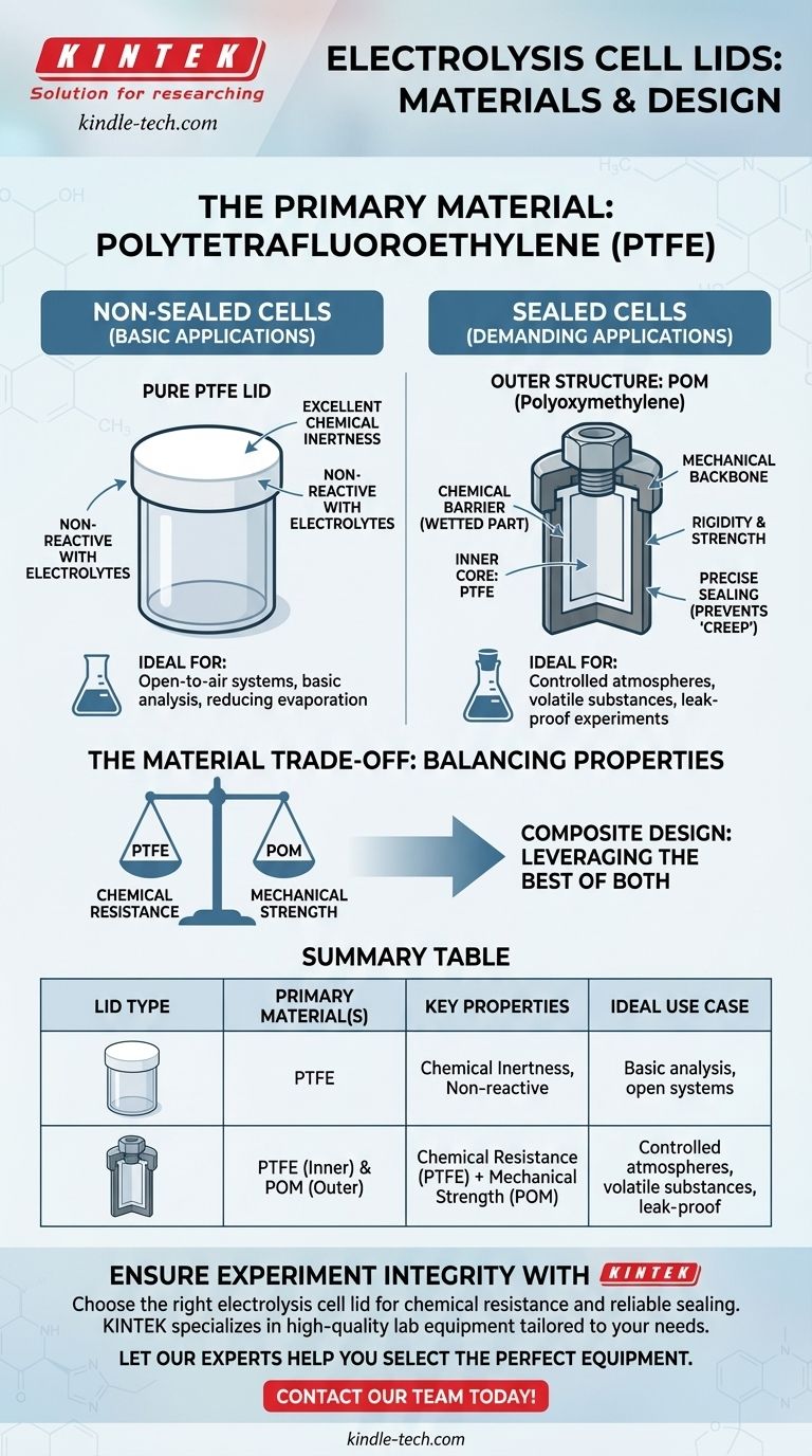 전기분해 셀 뚜껑은 일반적으로 어떤 재질로 만들어집니까? PTFE 및 POM 복합재 설명 시각적 가이드