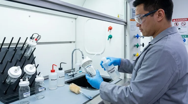 ما هي الاحتياطات الرئيسية التي يجب اتخاذها عند تنظيف خلية التحليل الكهربائي؟ ضمان سلامة المختبر ودقة النتائج