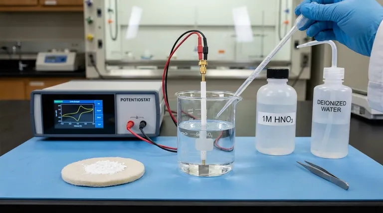 How should a platinum sheet electrode be pretreated before use? Ensure Accurate Electrochemical Measurements