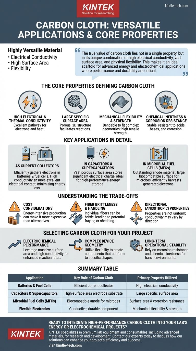 ما هي التطبيقات الشائعة لقطعة قماش الكربون؟ أطلق العنان لإمكاناتها في أنظمة الطاقة والكيمياء الكهربائية دليل مرئي