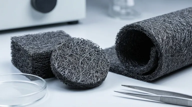 Qual è la struttura del feltro di carbonio? Un'analisi approfondita della sua rete porosa 3D