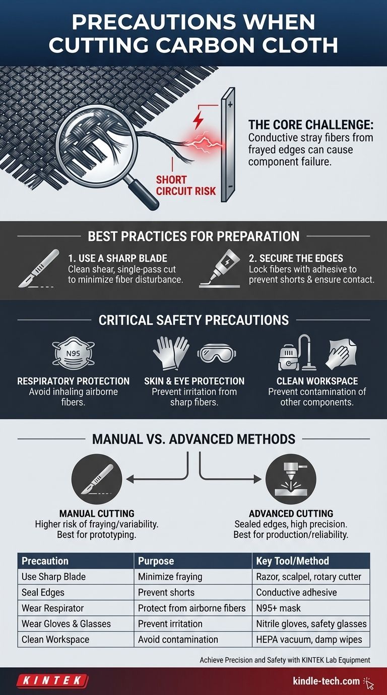 ¿Qué precauciones se deben tomar al cortar tela de carbono? Evite cortocircuitos y garantice la seguridad del dispositivo Guía Visual