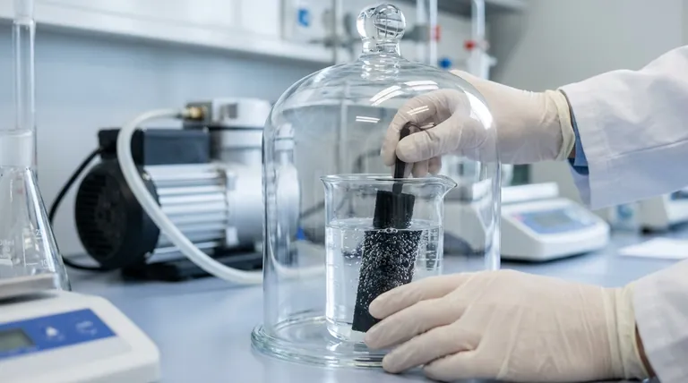 What is a critical step when using carbon felt in an experiment? Ensure Complete Saturation for Maximum Efficiency