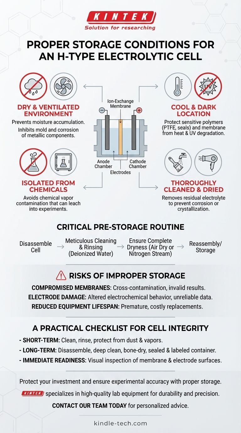 H型电解槽的正确储存条件是什么？确保长期可靠性和准确的结果 图解指南