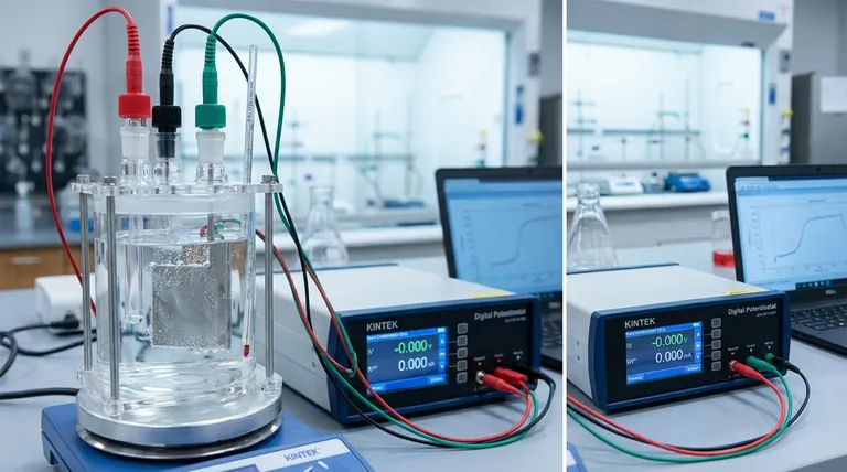 ما هي المكونات ووظائفها على التوالي في نظام خلية التآكل التحليلية للوحة المسطحة؟ دليل للقياس الدقيق للتآكل