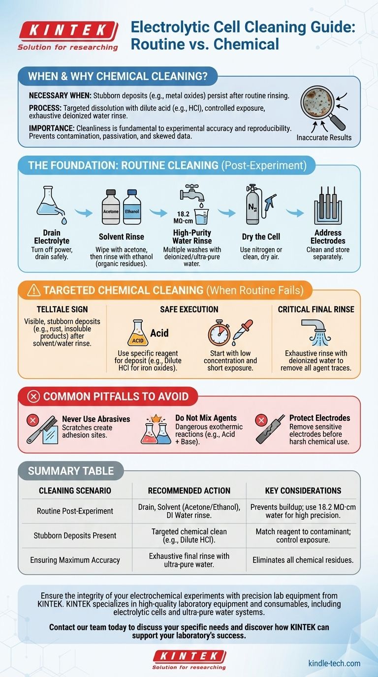 전기화학 전지의 화학적 세척은 언제 필요하며 어떻게 수행해야 합니까? 단단한 침전물 제거 가이드 시각적 가이드