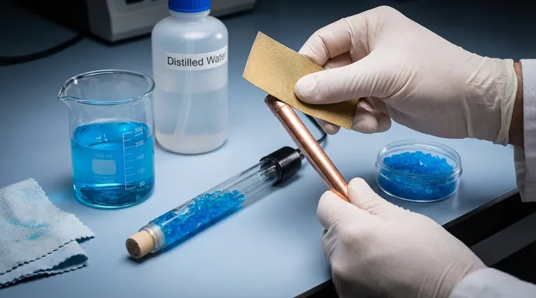 Come si deve mantenere un elettrodo di riferimento al solfato di rame? Garantire misurazioni elettrochimiche accurate