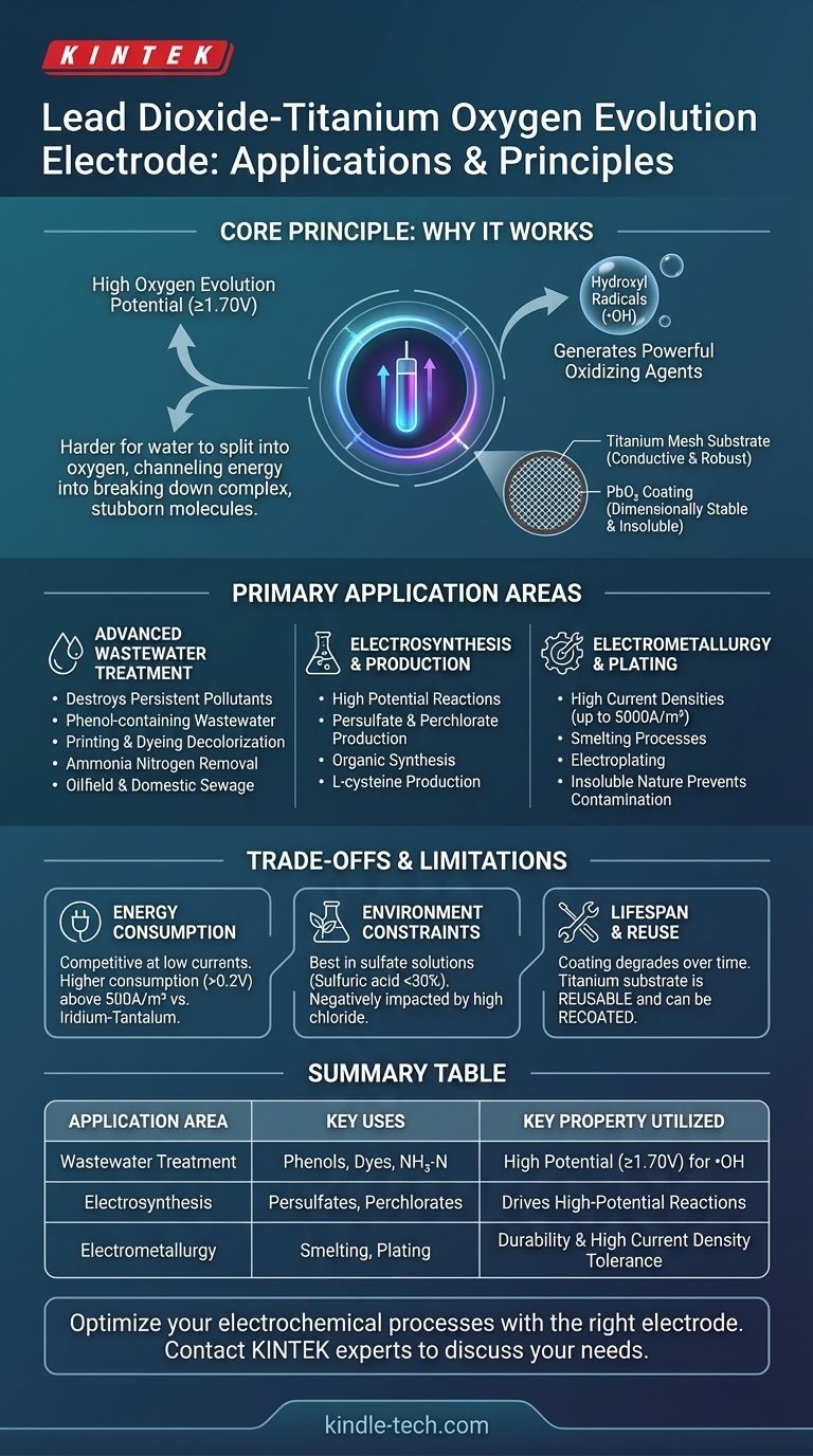 이산화납-티타늄 산소 발생 전극의 적용 분야는 무엇입니까? 고급 산화 가이드 시각적 가이드