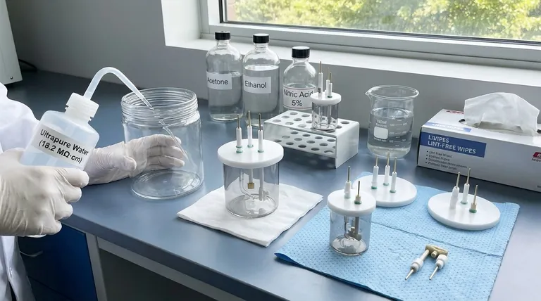 Quelle est la procédure de nettoyage d'une cellule électrolytique Raman in-situ réutilisée ? Assurer une pureté analytique pour des résultats fiables