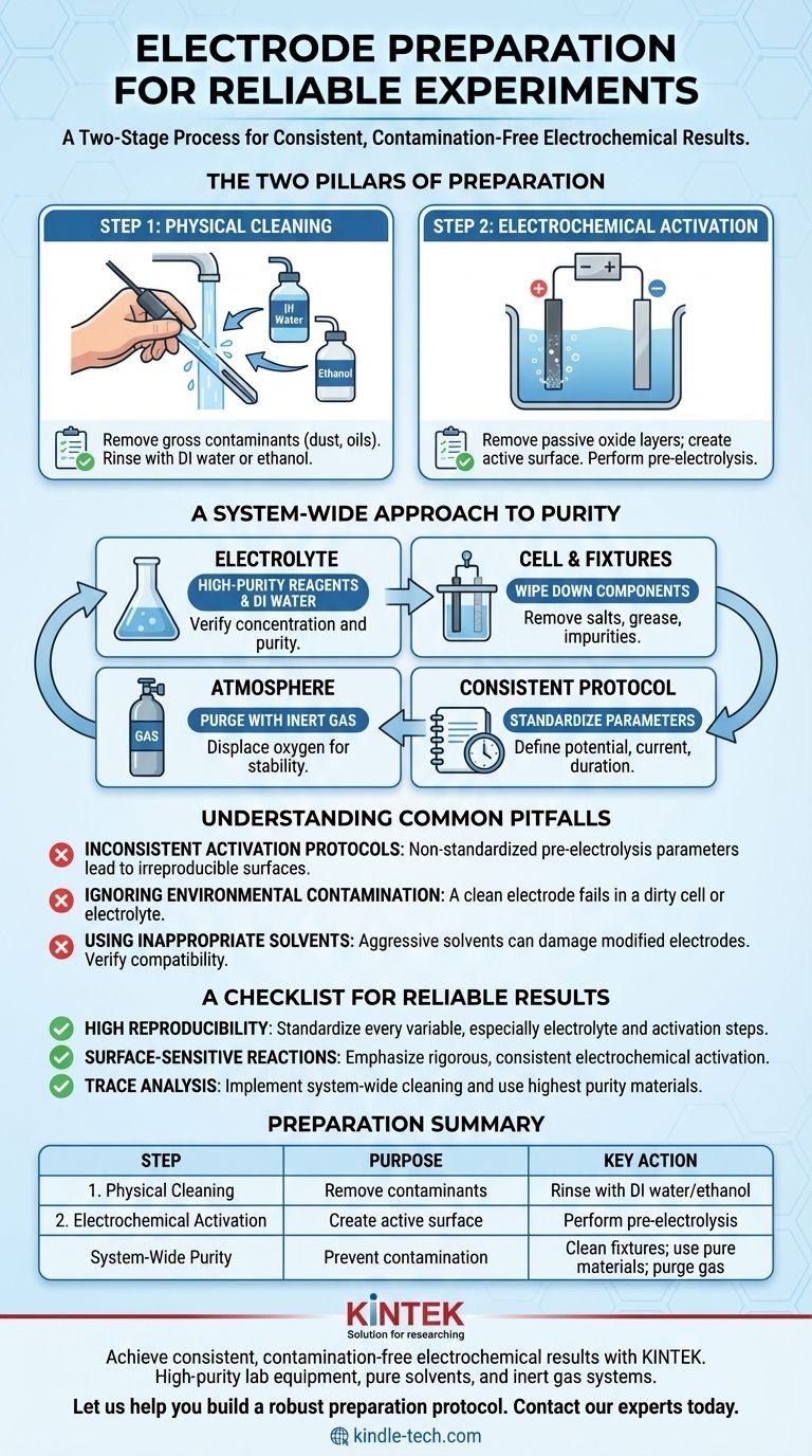 실험을 시작하기 전에 전극을 어떻게 준비해야 할까요? 신뢰할 수 있는 결과를 위한 단계별 가이드 시각적 가이드