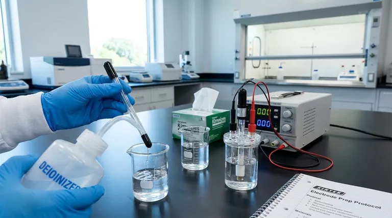 실험을 시작하기 전에 전극을 어떻게 준비해야 할까요? 신뢰할 수 있는 결과를 위한 단계별 가이드