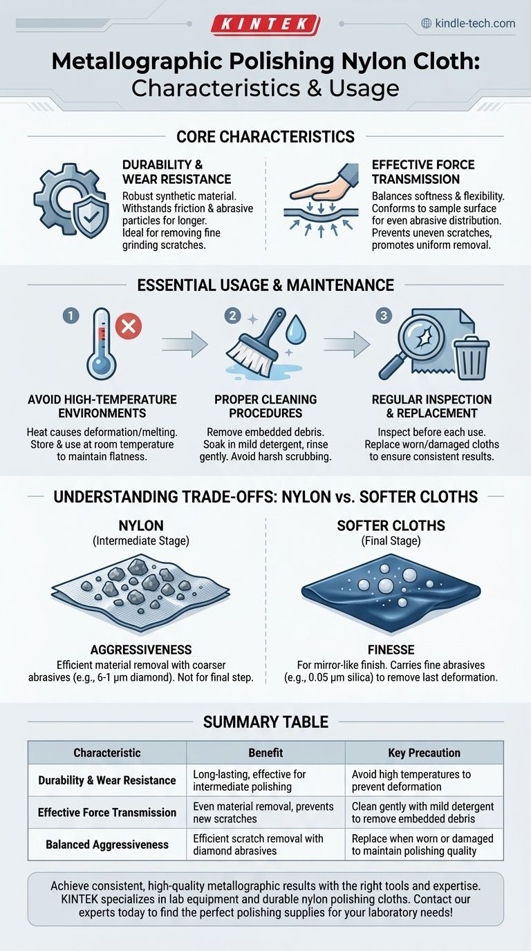 金相抛光尼龙布的特性和使用注意事项是什么？掌握中级抛光，获得无瑕疵样品 图解指南