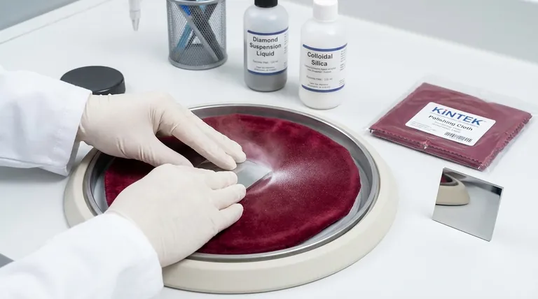 What are the properties and care instructions for metallographic polishing silk velvet cloth? Achieve a Perfect Mirror Finish