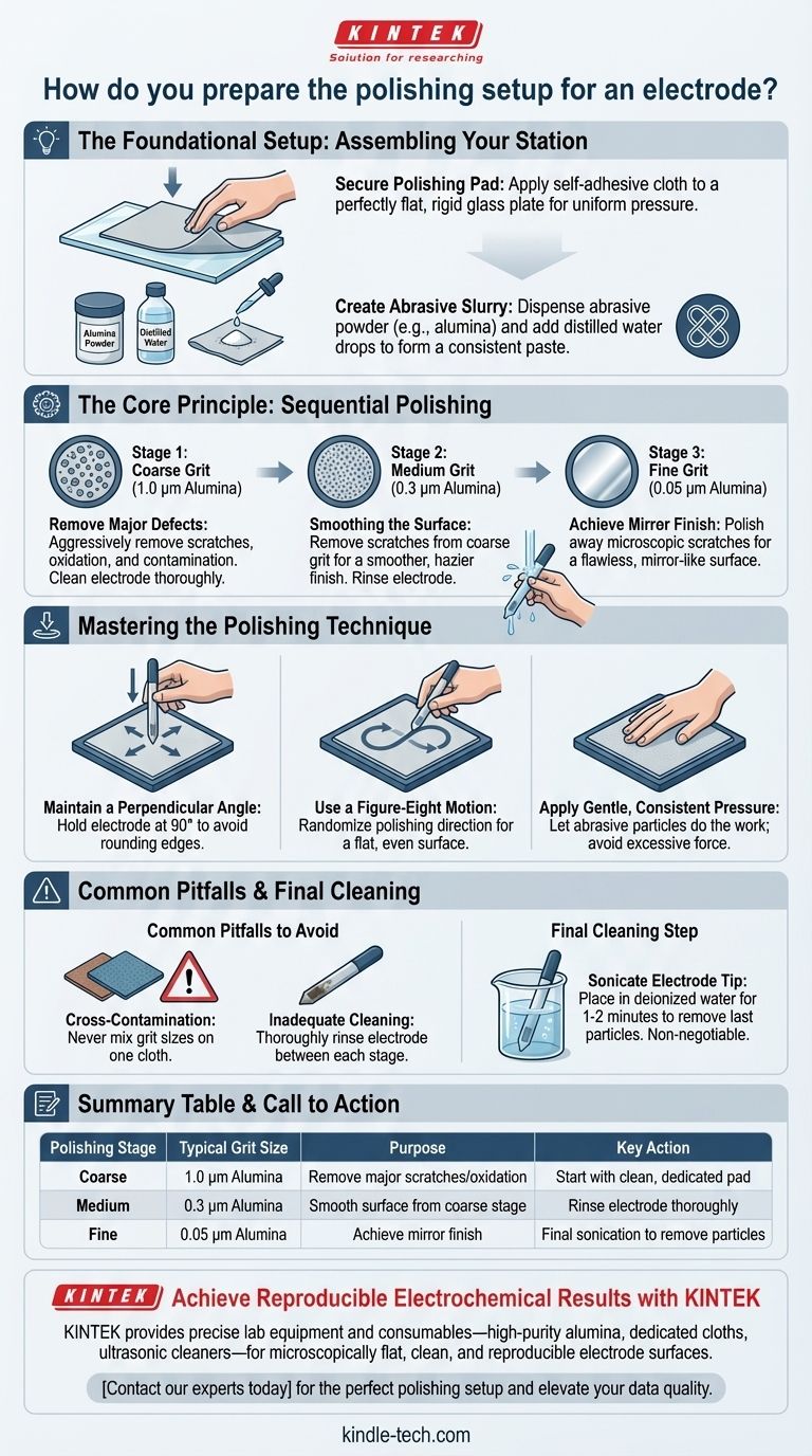 Как подготовить установку для полировки электрода? Достижение безупречной зеркальной поверхности для надежной электрохимии Визуальное руководство