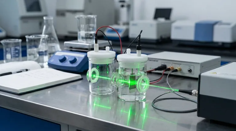 H형 전해조에는 어떤 광학 기능이 통합되어 있으며 그 목적은 무엇입니까? 광화학 및 분광 분석 잠금 해제