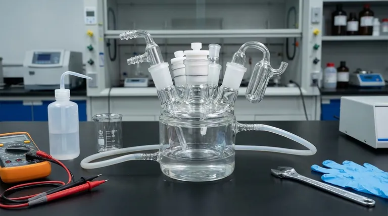 ما هي خطوات الفحص التي يجب إجراؤها قبل استخدام الخلية الإلكتروليتية؟ دليل للتجارب الآمنة والدقيقة