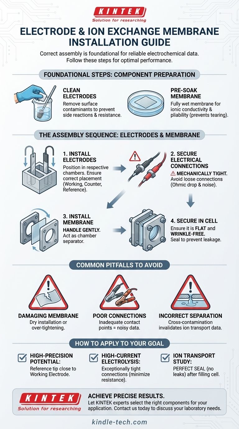 ما هو إجراء تركيب الأقطاب الكهربائية وغشاء التبادل الأيوني؟ دليل خطوة بخطوة لتجميع خلايا التحليل الكهربائي الموثوقة دليل مرئي