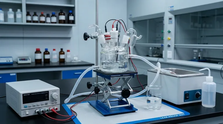 Comment la cellule électrolytique doit-elle être connectée aux équipements externes lors d'une expérience ? Un guide étape par étape