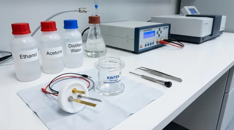 Quais são as etapas de preparação necessárias antes de usar uma célula espectroeletroquímica de camada fina? Um Guia para Resultados Confiáveis
