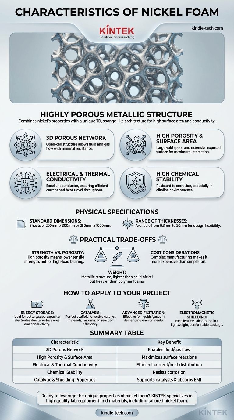 Quais são as características da espuma de níquel? Um Guia para Suas Propriedades de Alto Desempenho Guia Visual
