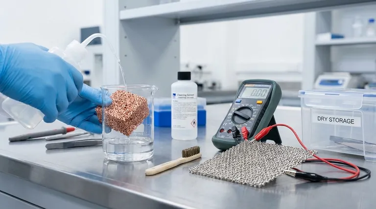 Welche Verfahren sollten nach der Verwendung von Nickel- oder Kupferschaum befolgt werden? Ein Leitfaden für zuverlässige Wiederverwendung und Leistung