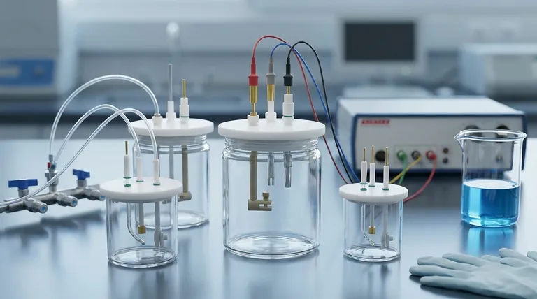 Qual é a faixa de volume típica e a configuração de abertura de uma célula eletrolítica supervedada? Otimize sua Configuração Eletroquímica