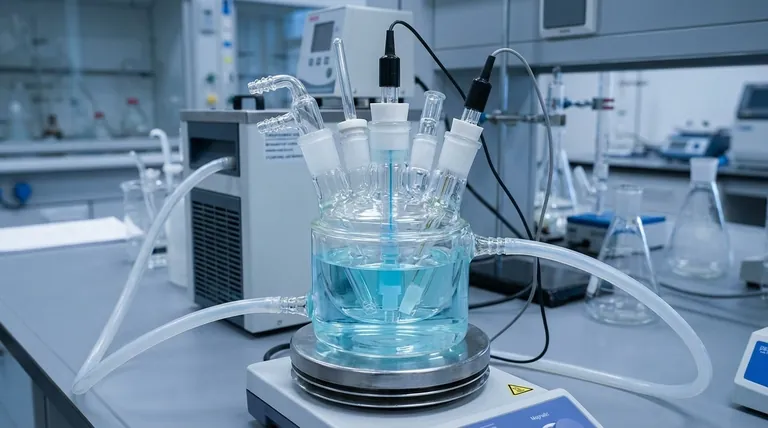 ما هي مواصفات الفتحات القياسية لخلية التحليل الكهربائي ذات الحمام المائي بخمسة منافذ؟ دليل لأحجام المنافذ والتخصيص