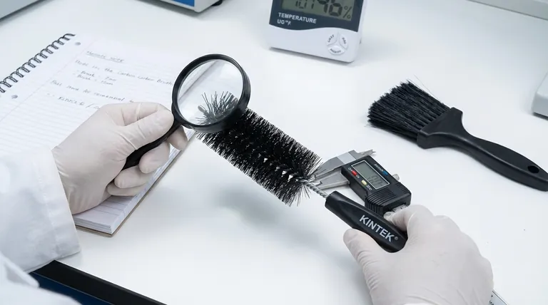 What checks should be performed on a carbon fiber brush before use? Ensure Reliability in Your Lab Processes