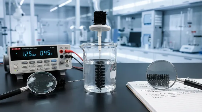 What parameters require monitoring during an experiment involving a carbon fiber brush? Ensure Reliable Results