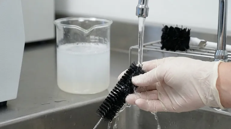 ما هو إجراء التنظيف الموصى به لفرشاة ألياف الكربون بعد الاستخدام؟ إطالة عمر الفرشاة والحفاظ على الأداء