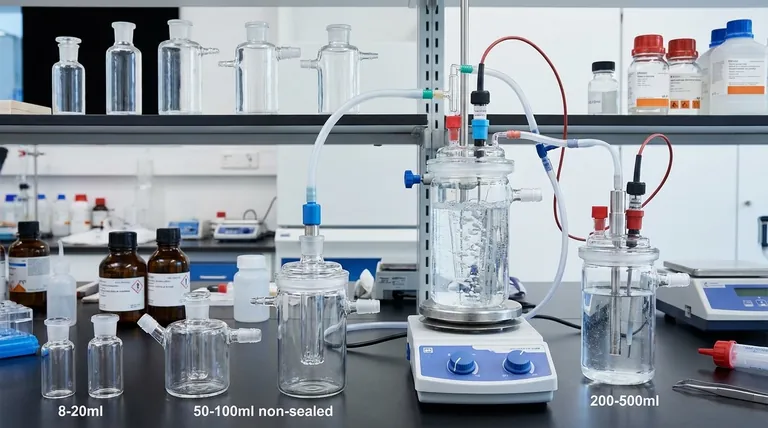 ما هي خيارات وأنواع الحجم المتوفرة لجسم الخلية الإلكتروليتية؟ ابحث عن الحجم المثالي لتجربتك