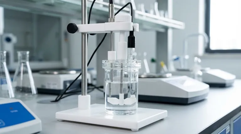 Comment l'équipement auxiliaire peut-il être installé sur le support d'électrode en PTFE ? Assurer une configuration stable et sans interférence