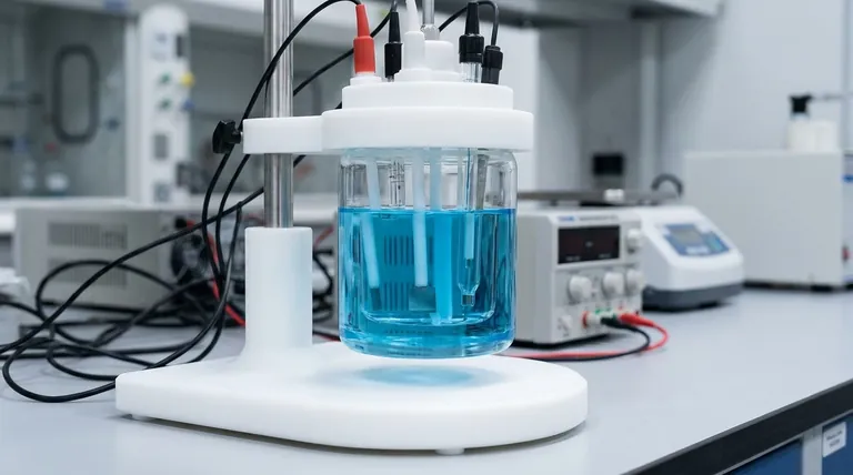 Quel est le principe d'adaptabilité concernant la capacité de charge du support d'électrode en PTFE ? Assurez la stabilité et la sécurité dans votre laboratoire