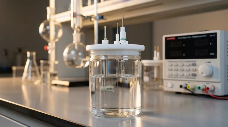 ما هي المواد المستخدمة في جسم وغطاء الخلية الإلكتروليتية متعددة الوظائف؟ شرح زجاج البورسليكات العالي وPTFE