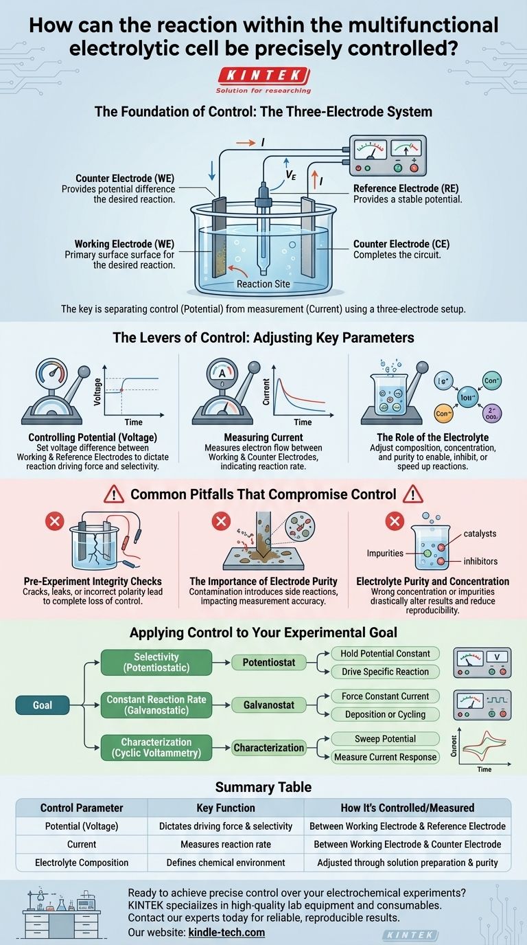 如何在多功能电解池中精确控制反应？掌握三电极系统 图解指南