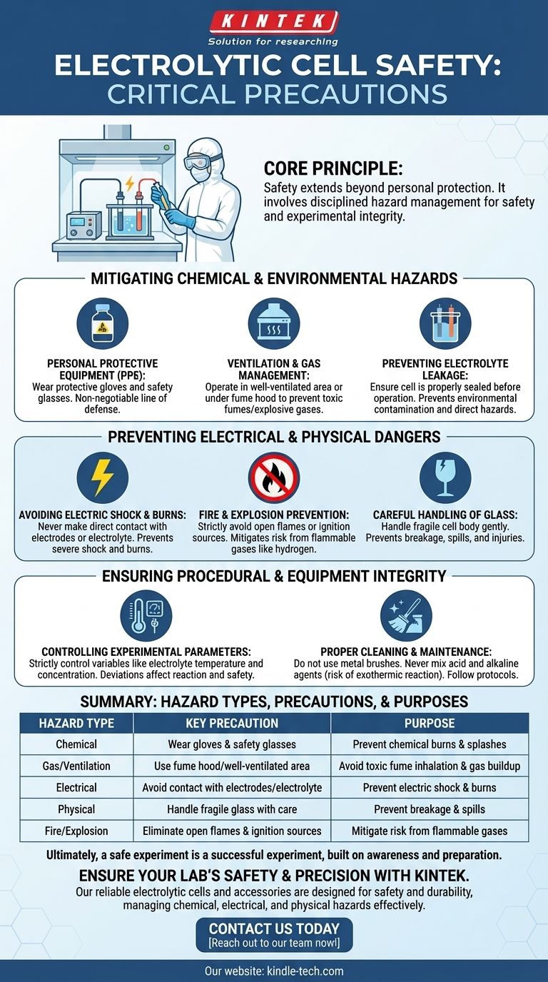 전해조 작동 시 필요한 안전 예방 조치는 무엇입니까? 안전하고 성공적인 실험을 보장합니다. 시각적 가이드