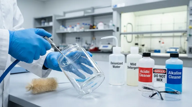 전해조 청소를 위한 주요 주의사항은 무엇인가요? 손상 방지 및 안전 확보