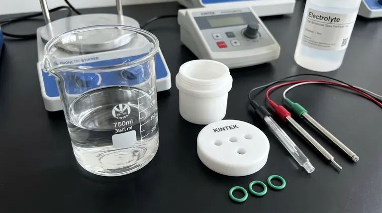 ما هي المواد المصنوعة منها خلية التحليل الكهربائي لتقييم الطلاء وغطائها؟ ضمان اختبار كيميائي كهربائي دقيق