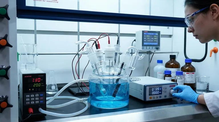 ¿Cómo se puede controlar la reacción electroquímica al utilizar esta celda electrolítica? Domine el voltaje, la corriente y el electrolito