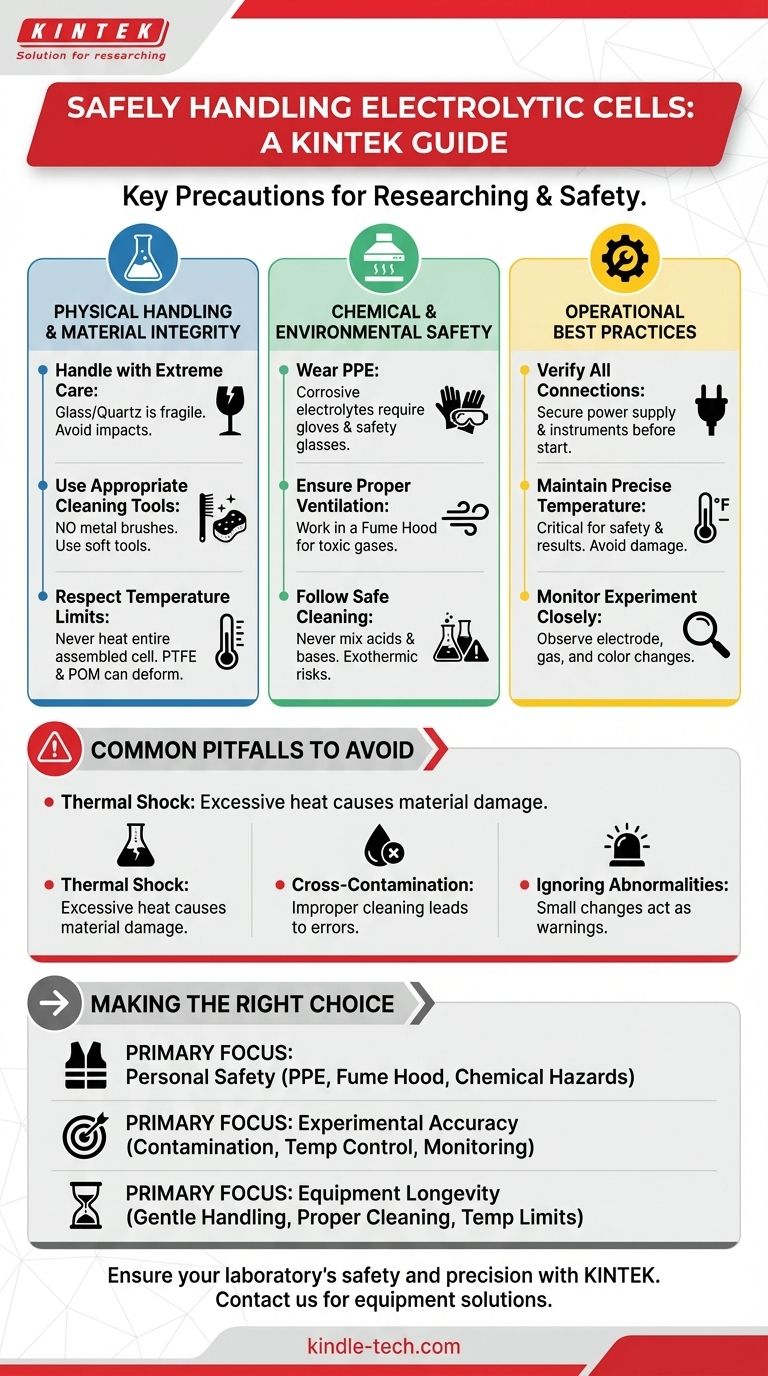 전기화학 전지를 취급할 때 취해야 할 일반적인 예방 조치는 무엇입니까? 안전하고 정확한 실험 결과를 보장하세요 시각적 가이드