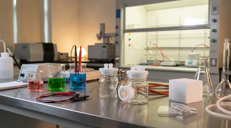 Quais materiais são usados para o corpo de uma célula eletrolítica óptica? Escolha o Material Certo para o Seu Experimento