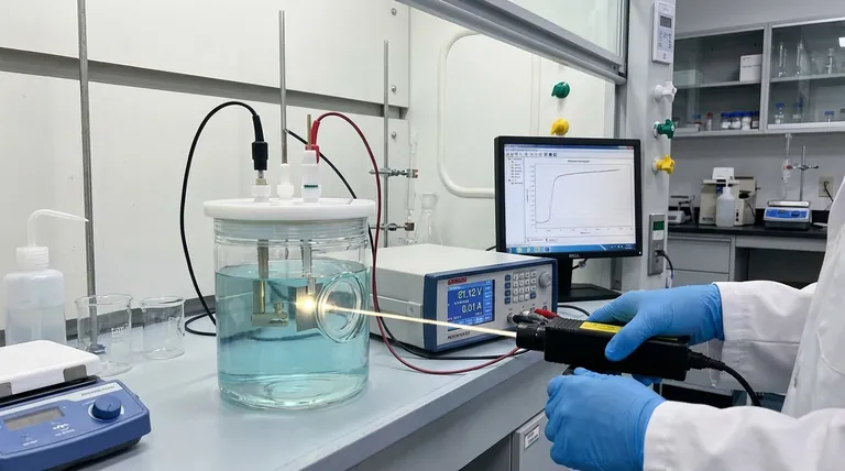 サイドウィンドウ光学式電解セルを用いた実験における主要な操作手順は何ですか?正確で気泡のない測定を保証するために。