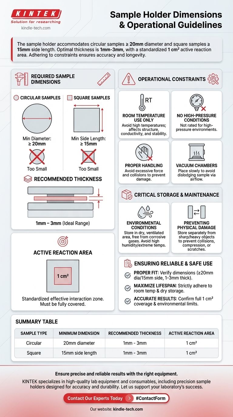 样品托架适用的样品尺寸是多少？确保您的实验室样品完美契合 图解指南
