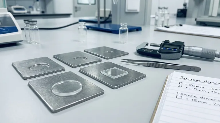 샘플 홀더에 적용 가능한 샘플 치수는 무엇입니까? 실험실 샘플에 완벽하게 맞도록 보장